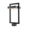 Z-Lite Luttrel 1 Light Outdoor Post Mount Fixture, Black & Frosted 566PHBS-BK-LED - alternate 1
